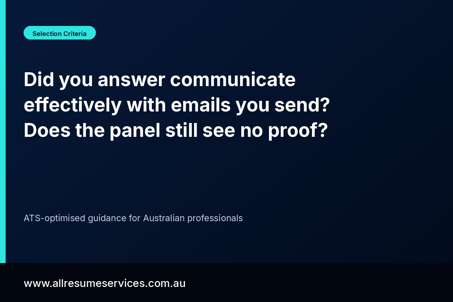 Did you answer communicate effectively with emails you send? Does the panel still see no proof?